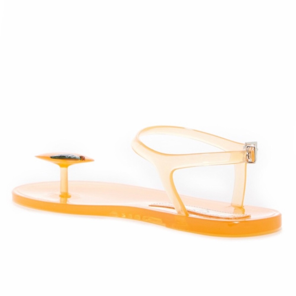 🍑NWT🍑Katy Perry Peach novelty jelly sandals - Picture 3 of 8